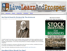 Tablet Screenshot of livelearnandprosper.com